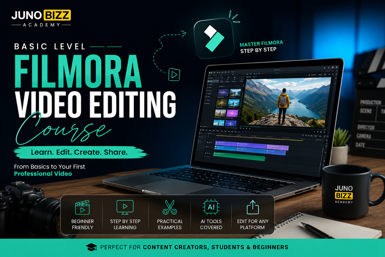 Filmora Video Editing Course (Beginner Level)